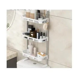 Étagère réglable au-dessus des toilettes / Blanc