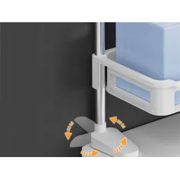 Étagère réglable au-dessus des toilettes / Blanc