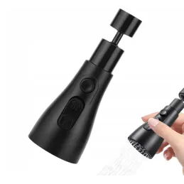Mousseur de robinet avec fonction douche / Noir