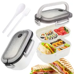 Boîte repas avec couverts LUNCH / Blanc