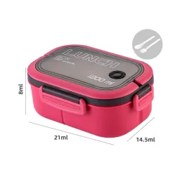 Lunch box avec couverts LUNCH / Rose