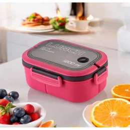 Lunch box avec couverts LUNCH / Rose