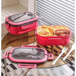 Lunch box avec couverts LUNCH / Rose