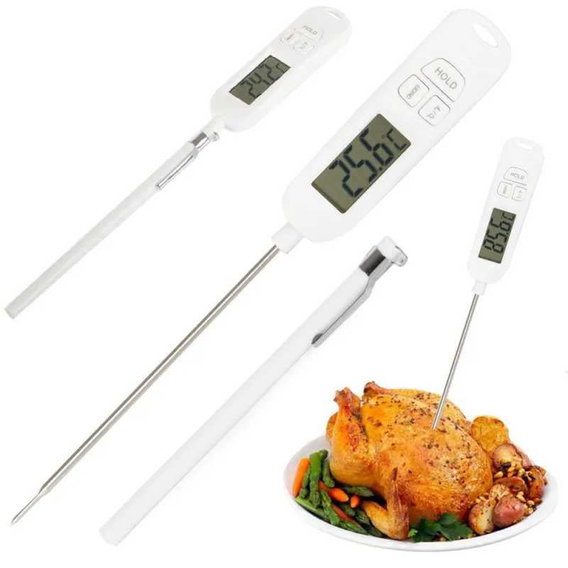 Thermomètre alimentaire LCD PROFI CHIEF / Blanc