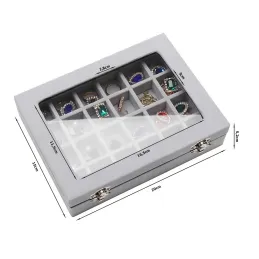 Coffret à bijoux luxueux AMBIENTE / Gris