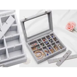 Coffret à bijoux luxueux AMBIENTE / Gris