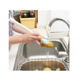 Embout de lavage pour robinet avec brosse / Coloré