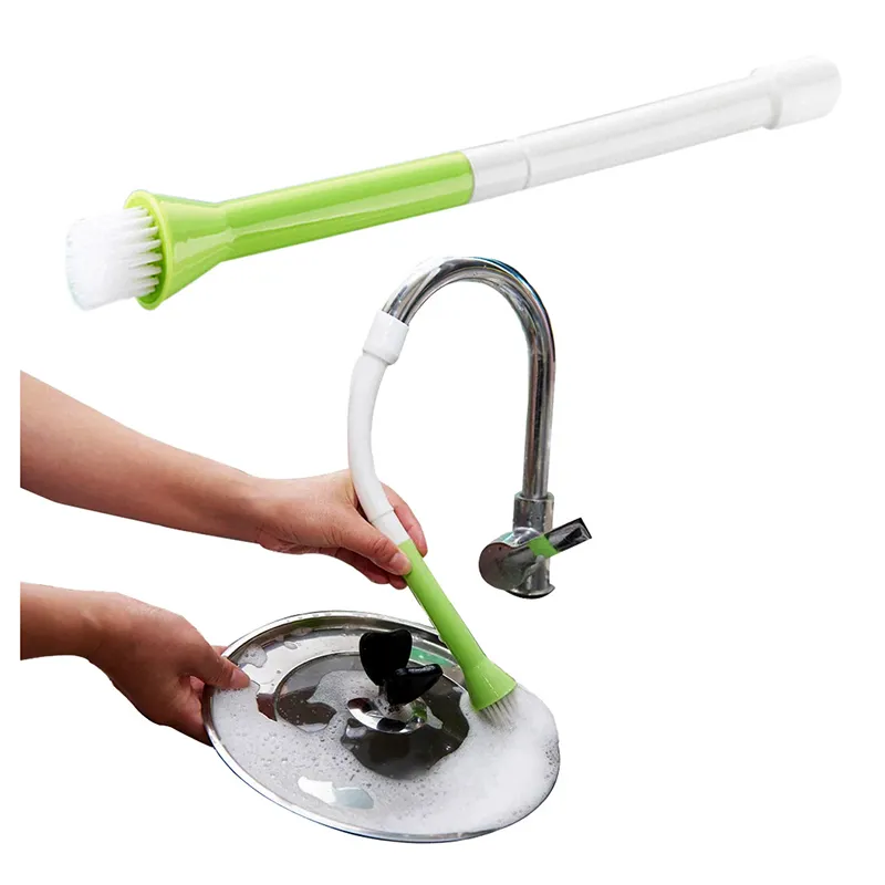 Embout de lavage pour robinet avec brosse / Coloré