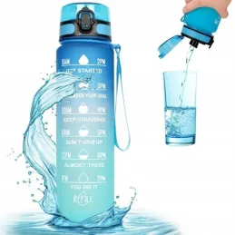 Bouteille d’eau de sport DRINK-FIT 1000 ml / Bleue