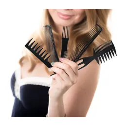 Lot de 10 peignes de coiffure BARBER / Noir