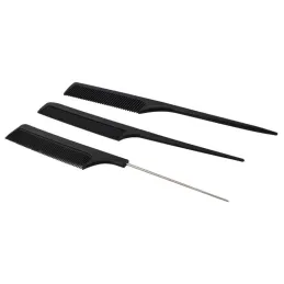Lot de 10 peignes de coiffure BARBER / Noir