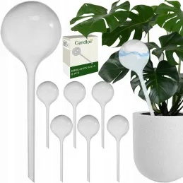 SET DE 8 DISTRIBUTEURS D’EAU AUTOMATIQUES POUR PLANTES EN POT / Transparent