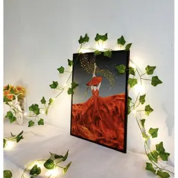 Lierre artificiel avec éclairage LED - 25 mètres / Vert