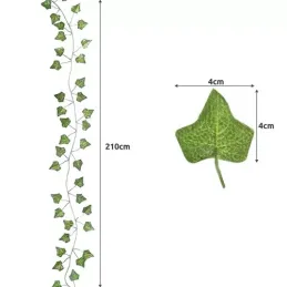 Lierre artificiel GIRLANDA - 50,4 mètres / Vert