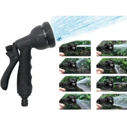 Tuyau d’arrosage flexible extensible avec embout d’arrosage / Noir