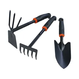 Ensemble d’outils de jardinage, 6 pièces / Noir