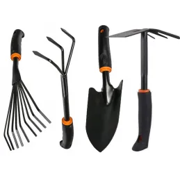 Ensemble d’outils de jardinage, 6 pièces / Noir