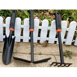 Ensemble d’outils de jardinage, 6 pièces / Noir