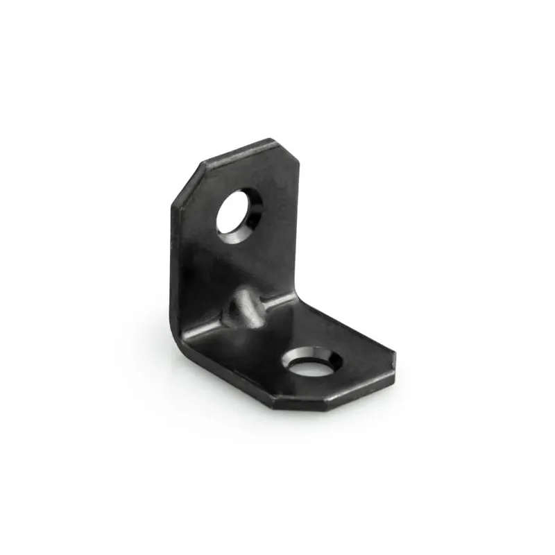 Équerres d’assemblage 20 x 20 mm – 10 pièces / zinc noir