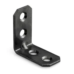 Équerres d’assemblage 30 x 30 mm – 10 pièces / Zinc noir