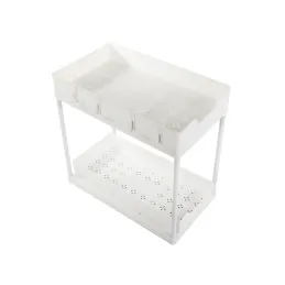 Panier coulissant pour produits de nettoyage ADAM / Blanc mat