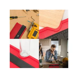Gabarit de contour pour la prise de mesures / Rouge