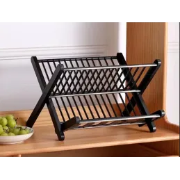 Égouttoir à vaisselle pliable X-tray / Noir mat