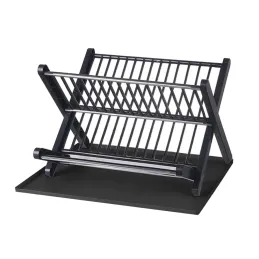 Égouttoir à vaisselle pliable X-tray / Noir mat