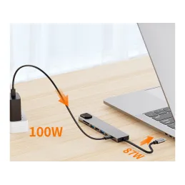 Prise de raccordement pour tous les types de connecteurs OFFICE HUB / Argent