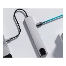 Prise de raccordement pour tous les types de connecteurs OFFICE HUB / Argent