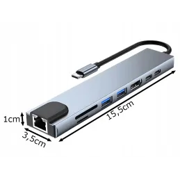 Prise de raccordement pour tous les types de connecteurs OFFICE HUB / Argent