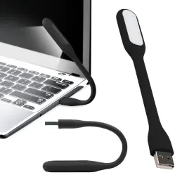 Lampe flexi USB en silicone pour ordinateur portable PAD / Noir