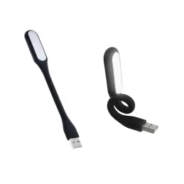 Lampe flexi USB en silicone pour ordinateur portable PAD / Noir