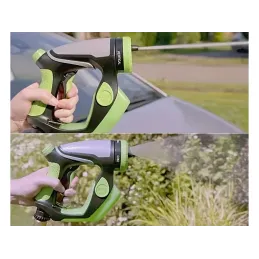 Pistolet haute pression pour le lavage de voiture avec réservoir de détergent / Vert