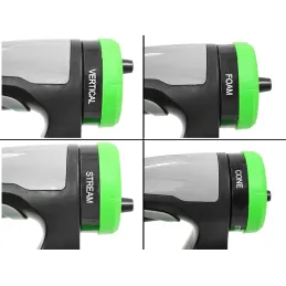 Pistolet haute pression pour le lavage de voiture avec réservoir de détergent / Vert