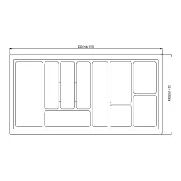 Buffet VIVA – profondeur 450 mm / blanc