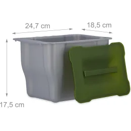 Poubelle de porte 5 l / Grise