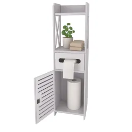 Armoire de salle de bains verrouillable WELLS / Blanc