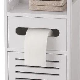Armoire de salle de bains verrouillable WELLS / Blanc