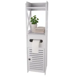 Armoire de salle de bains verrouillable WELLS / Blanc
