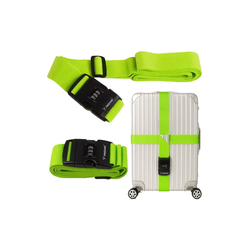Sangle de valise verrouillable / Vert