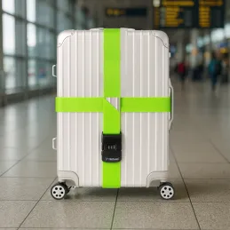 Sangle de valise verrouillable / Vert