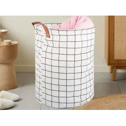 Panier à jouets et à linge CUTE 45 l / Blanc