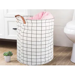 Panier à jouets et à linge CUTE 45 l / Blanc
