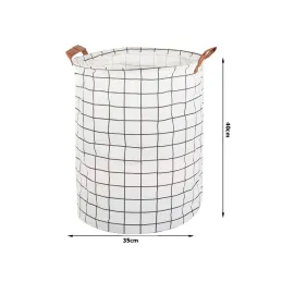 Panier à jouets et à linge CUTE 45 l / Blanc