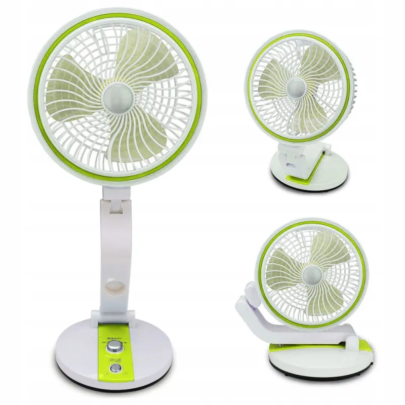 Ventilateur pliable avec lampe de bureau LED FAN / Vert