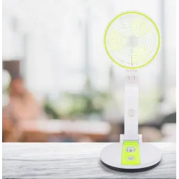 Ventilateur pliable avec lampe de bureau LED FAN / Vert