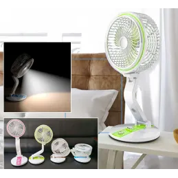Ventilateur pliable avec lampe de bureau LED FAN / Vert