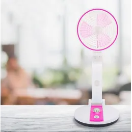 Ventilateur pliable avec lampe de bureau LED FAN / Rose