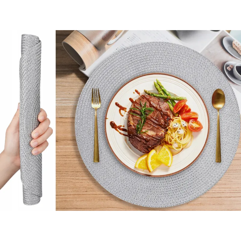 Set de table RIGA 380 mm / Gris